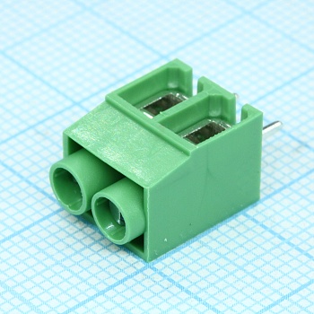 DG167-5.0-02P-14-00A(H) - Винтовой клеммный блок с защитой провода, 2 контакта. Серия DG167-5.0