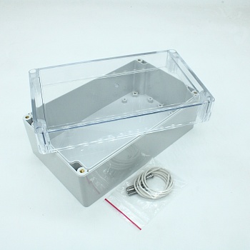 G2111C - Герметичный корпус из поликарбоната с прозрачной крышкой, IP65, светло-серый