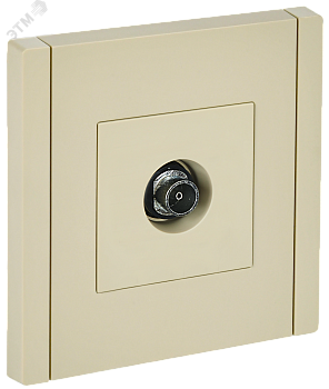 FORTE&PIANO Розетка TV оконечная FP428 ваниль IEK FP-A10-O-K10