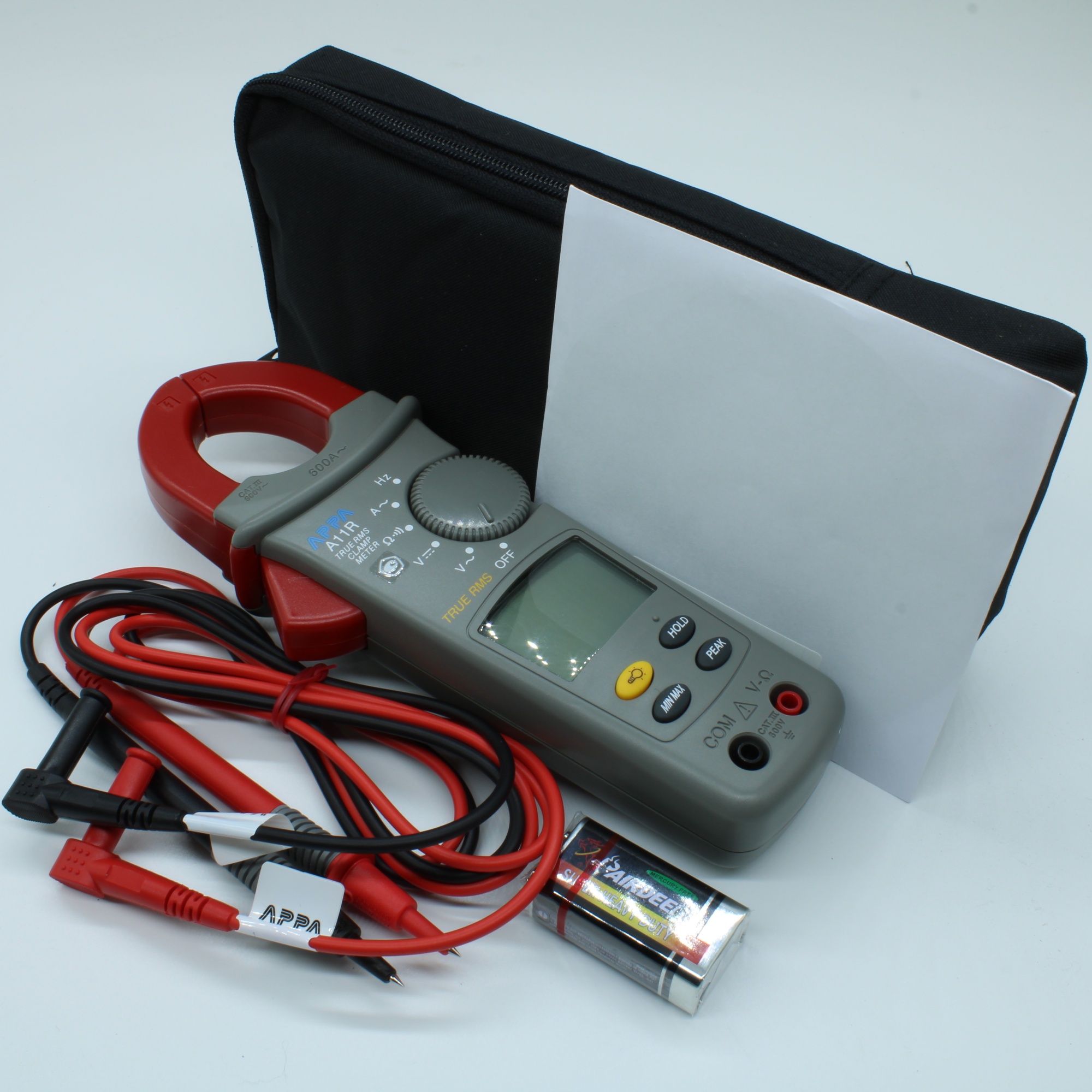 APPA A11R - Токоизмерительные клещи, True RMS, ACA до 600 А, DCV, ACV, сопротивление, частота, прозвонка цепи