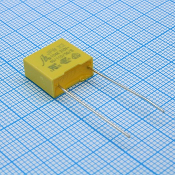 JFW0A9104K100000B - Конденсатор помехоподавляющий X2 0.10мкФ 310В переменного тока ±10% (13х6х12мм) радиальный 10мм 105°C россыпь