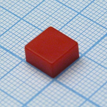 Колпачок A27 красный - Толкатель кнопочный