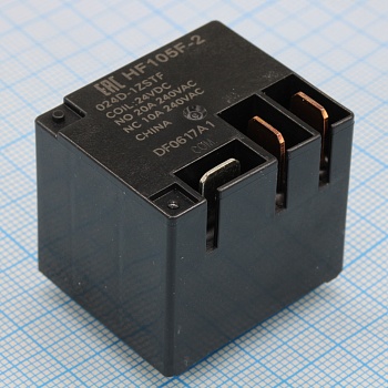 HF105F-2/024D-1ZSTF - Реле силовое миниатюрное 20А одна контактная группа на переключение катушка 24В