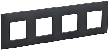 SKANDY Рамка 4-местная SK-F04G графит IEK SK-M42-K53