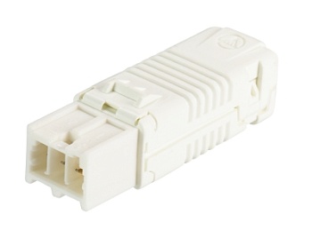 Разъём BST14I3F S1 ZR1 MWS - Вилочный разъем на кабель диам. 5,5 - 6,5 мм, 3 полюса, пружинная фиксация, номинальное напряжение: 50V, номинальный ток: 3A, цвет контактной вставки: белый, цвет корпуса: белый, серия gesis BST14i3