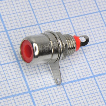 RCA 4010 (2703)R гнездо на блок - RCA гнездо блочное, разъем типа "тюльпан"