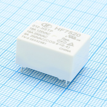 HF7520/012-HSTP - Реле силовое 16А один контакт на замыкание катушка 12В