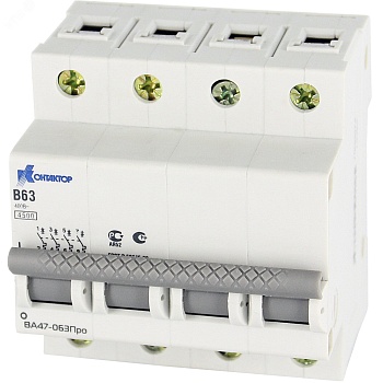 ВА47-063Про, 4P, 20A, Icu-4,5kA, х-ка В 7000067