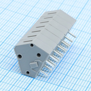 DG245-5.0-07P-11-00A(H) - Нажимной безвинтовой клеммный блок 7 контактов. Зажим типа зажимная клеть. Серия DG245-5.0