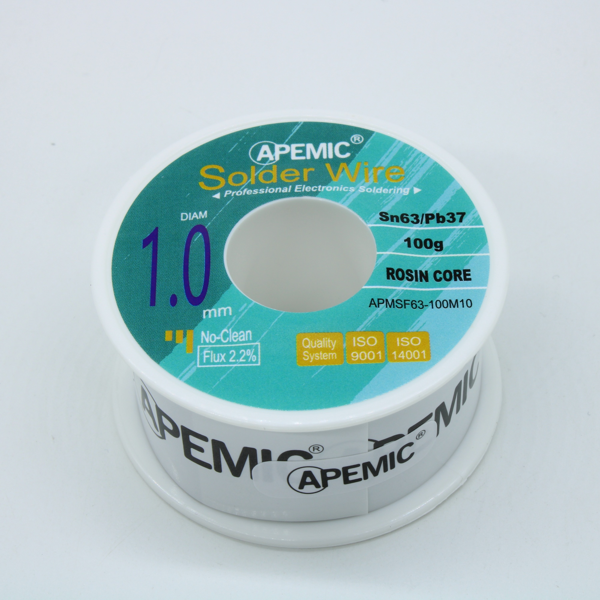 Припой Sn63Pb37 ROL0 1.0мм 100гр - Припой трубчатый оловянно-свинцовый ПОС63 1.0мм 100гр., с флюсом 2.2%