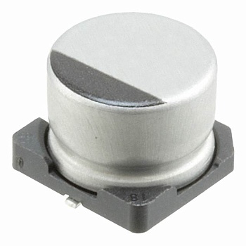 UCD1C221MCL6GS - Конденсатор алюминиевый электролитический 220мкФ 16В ±20% (8х6.2мм) для поверхностного монтажа 300мА 2000час 105°С автомобильного применения лента на катушке