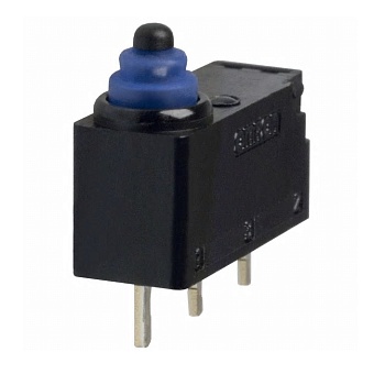 D2HW-A201D - Микропереключатель с рычажком одна контактная группа на переключение 2А 125VAC 42VDC монтаж в отверстие