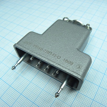 РП10-7 ЛП-П-О вилка с/к - Соединитель  низкочастотный, прямоугольный, внутреннего монтажа