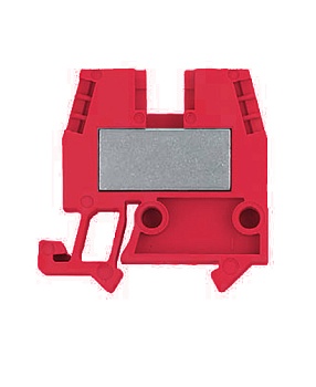 Клемма WKM 4/15 ROT - Проходная клемма, тип фиксации провода: винтовой, номинальное сечение: 4 мм кв., 32A, 500V, ширина: 6 мм, цвет: красный, тип монтажа: DIN 15