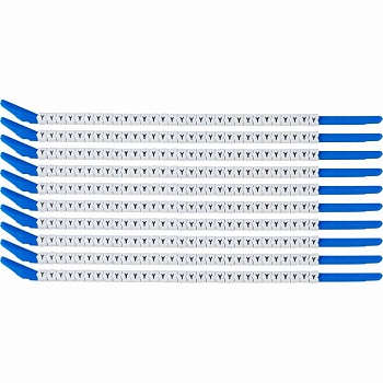 brd133234 - SCN-13-Y клипсы белые, 300шт/упак, для провода 3,4-3,8мм диаметра, легенда Y