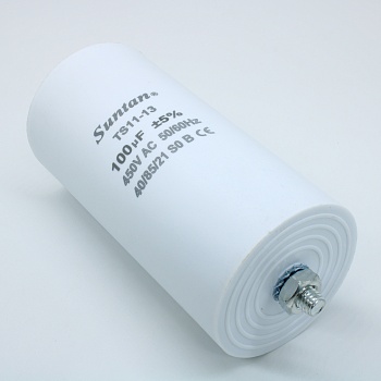 TS1113Q0107JSB000R - Конленсатор пленочный 100мкФ 450В переменного тока полипропиленовый ±5% (60 X 123мм) монтаж на шпильку алюминиевый цилиндрический корпус 85°C