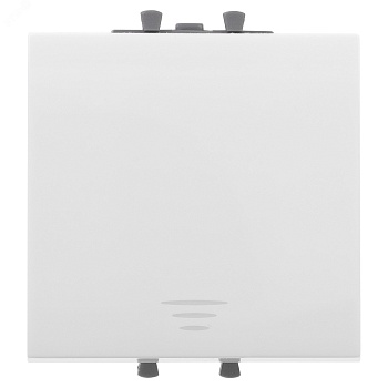 Кнопка одноклавишная модульная, "Avanti", "Белое облако", 2 модуля 4400152