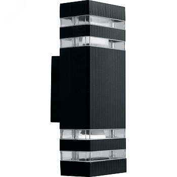 Светильник НБУ-2х60w вверх/вниз Е27 IP54 черный 41154