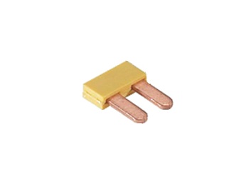 Соед. мостик IVB WK4 E-2 - Соединительный мостик, для установки в зажимную клетку нижнего уровня, изолированный, 2 полюса, для клемм: WK 4 E, цвет: желтый