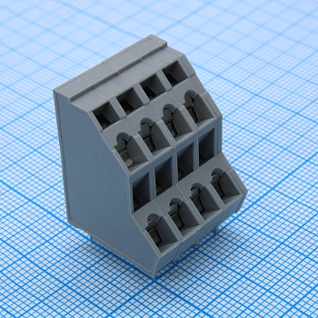 DG245H2-5.0-08P-11-00A(H) - Нажимной безвинтовой клеммный блок 8 контактов. Зажим типа зажимная клеть. Серия DG245H2-5.0