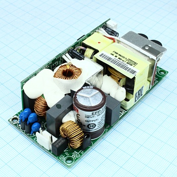 EPP-150-24 - AC-DC, 100Вт (вент. 150Вт), ККМ, вход 90…264V AC, 47…63Гц /127…370В DC, выход 24В/4.2A (вент. 6.25А), рег. вых 23.52…25.2В, изоляция 3000В AC, открытая плата 102х51х29мм, -30…+70°С, доп. выход 12В/0.3А
