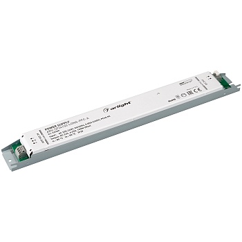Блок питания ARV-SP24150-LONG-PFC-A (24V, 6.25A, 150W) 025480 - Источник напряжения с гальванической развязкой для светодиодных изделий. Входное напряжение 220-240 VAC. Выходные параметры: 24 В, 6.25 А, 150 Вт. Встроенный PFC >0.95. Негерметичный алюминие