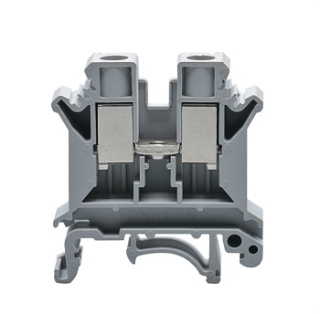 Проходная клемма JUT1-10-GY - Проходная клемма, тип фиксации провода: винтовой, номинальное сечение: 10 мм кв., 800V, 57A, ширина: 10,2 мм, цвет: серый, тип монтажа: DIN35