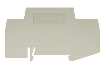 Пластина разд. TWF 1,5 E2 - Разделительная пластина, для клемм WKF 1,5 E2..., цвет: серый