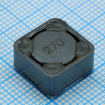 SRR1260-270M - Индуктивность SMD силовая экранированная проволочная 27мкГн ±20% 1кГц 26Q-Фактор феррит 3.6A 45мОм по постоянному току лента на катушке