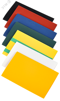 Набор трубок термоусадочных нг-LS 40/20 100мм 7 цветов по 3шт UDR10-040-020-021-S