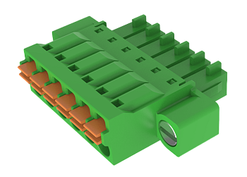 Розеточный разъем на кабель MC-RF3.5H16P-K-0001 - Розеточный разъем, прямой, на кабель, шаг: 3.5 мм, 16 полюсов, фиксация провода Push-In исполнение: с монтажными фланцами, 160V, 8A, цвет: зеленый Розеточный разъем на кабель MC-RF3.5H16P-K-0001 - Розеточный разъем, прямой, на кабель, шаг: 3.5 мм, 16 полюсов, фиксация провода Push-In исполнение: с монтажными фланцами, 160V, 8A, цвет: зеленый