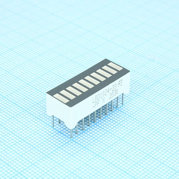 LBD1024-20/P3/A-PF - 10 сегментный шкальный дисплей/красный/625нм/2.2-9мкд