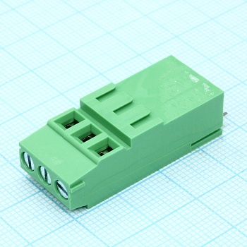 DG500HH-5.0-03P-14-00A(H) - Винтовой клеммный блок c рельефной обоймой, 3 контакта. Серия DG500HH-5.0