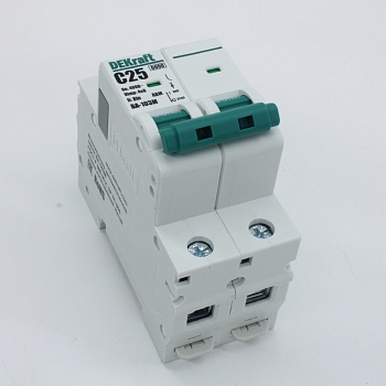 Dekraft Автоматический выключатель без теплозащиты 2P 25А х-ка C 6кА ВА-103M 12513DEK