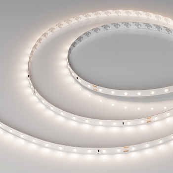 Лента IC-A60-10mm 24V Day4000 (4.8 W/m, IP20, 2835, 20m) 040668 - Стабилизированная лента 20 метров, светодиоды smd 2835, 60шт/м (1200шт на 20м), белая плата 10мм, скотч 3М. Цвет ДНЕВНОЙ 4000K. Питание 24V, мощность 4.8 Вт/м (96 Вт на 20м), угол 120°, цве