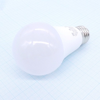 Лампа LED ВС ЛОН 12W А60 хол. - E27, 4000K,A60,115*60 матов,1200Lm, пласт/алюм, IC-драйвер