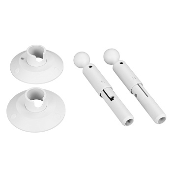 Крепление MOONLIGHT-ROUND-D13-S-KIT White 043830 - Комплект крепления для натяжения герметичной ленты MOONLIGHT D13 со стальным тросом. Цвет белый.