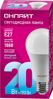 Лампа светодиодная 61 159 OLL-A60-20-230-6.5K-E27 20Вт грушевидная 61159