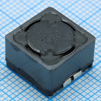 SRR1208-120ML - Катушка индуктивности силовая проволочная экранированная 12мкГн ±20% 1кГц 19Q-Фактор феррит 4.8A 0.025Ом по постоянному току лента на катушке