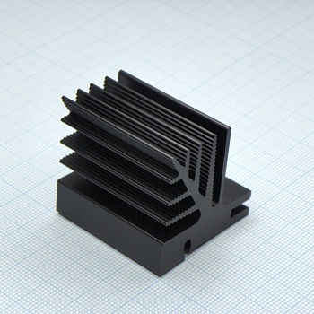 SK482/37,5-SA - Радиатор для транзисторов, 35x35x37.5mm, тепловое сопротивление 5.3K/W (совместимые прижиные скобы THFU 1, THFU 2, THFU 3, THFU 4, THFU 6)