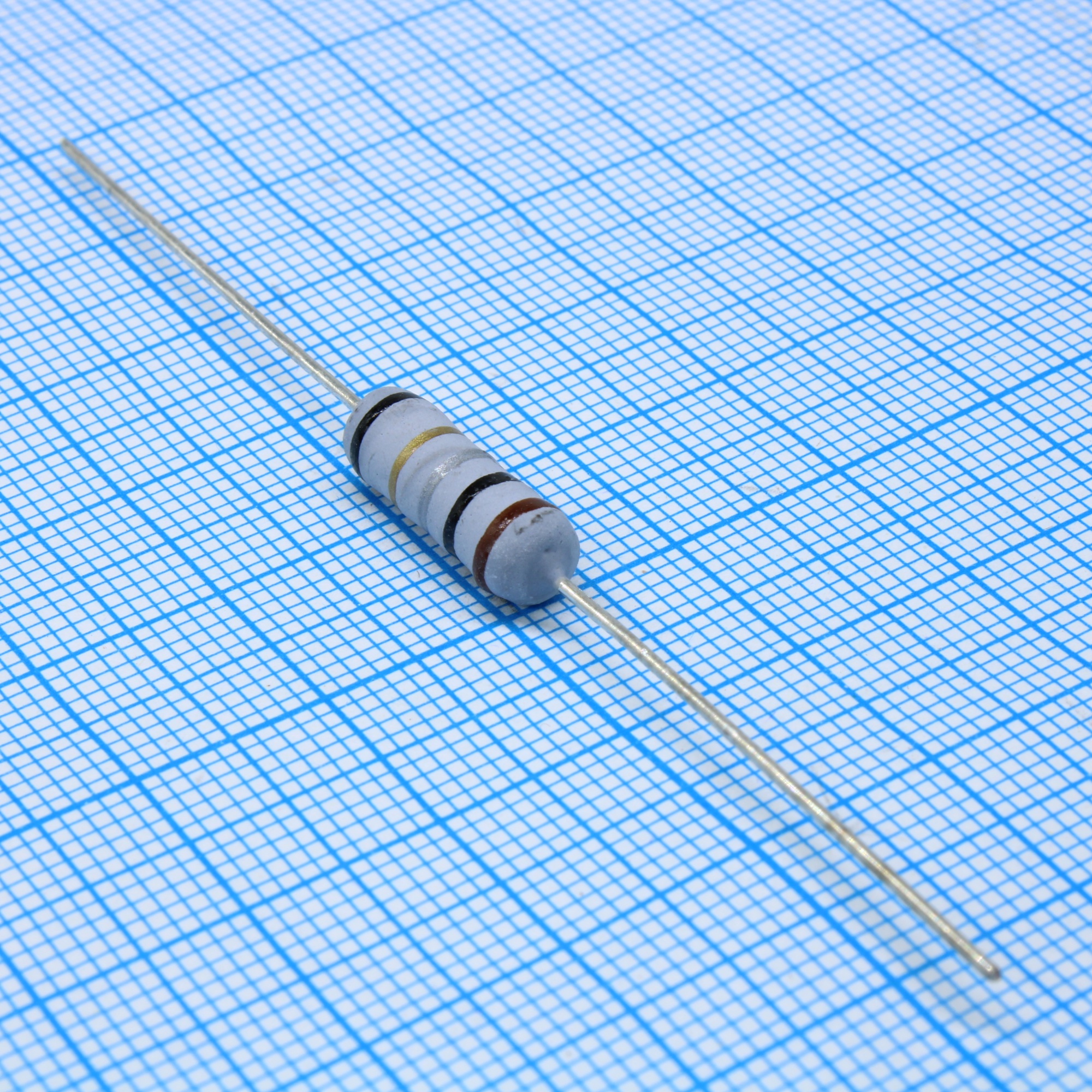 WR2000R1JBP075 - Резистор проволочный постоянный 2Вт 0.1Ом ±5% ±300ppm/°C