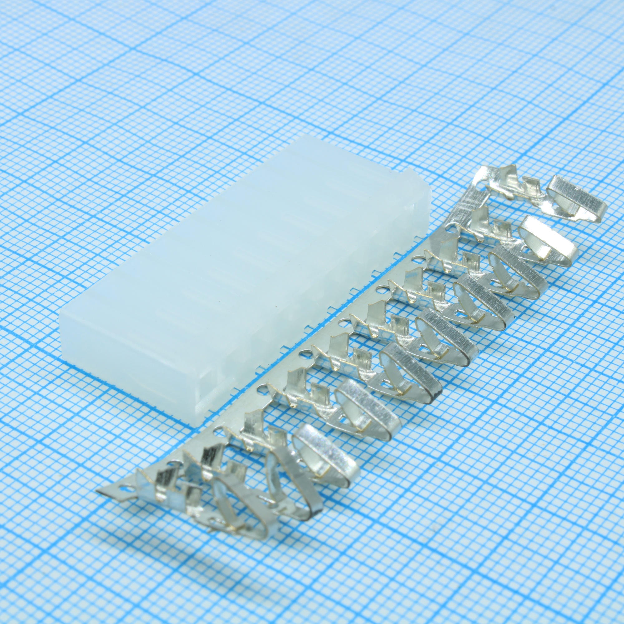 PHU-10 PITCH 3.96 MM + TERMINALS - Розетка кабельная шаг 3.96, 10 контактов, требуются контакты