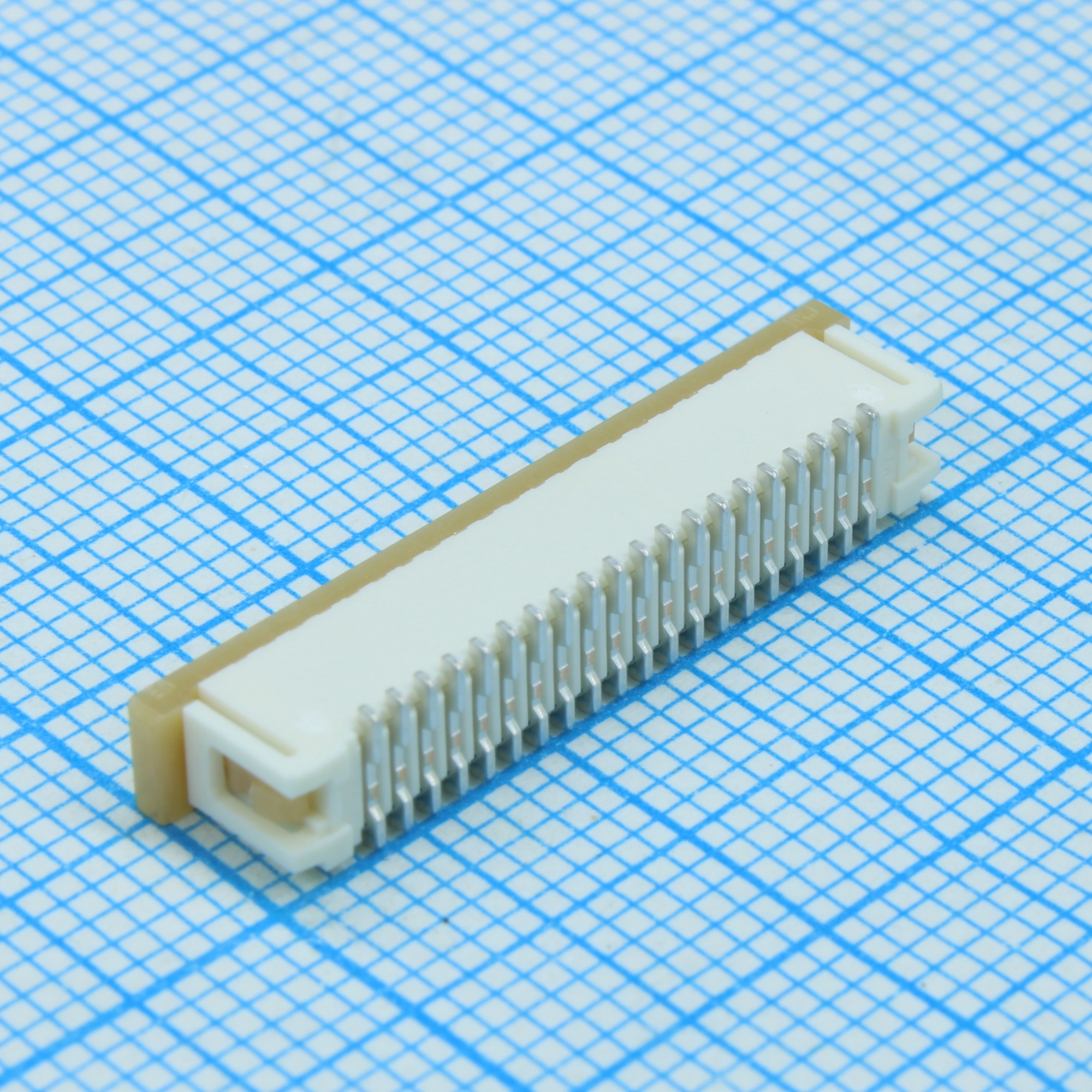 526102072 - Соединитель FPC 20 контактов шаг 1мм для поверхностного монтажа лента на катушке