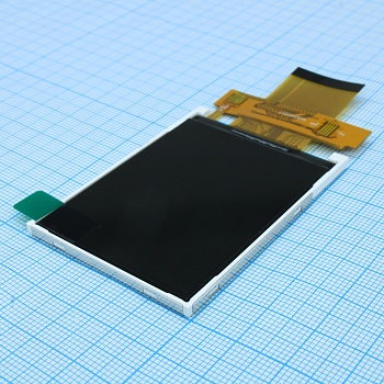 MI0240S2T-1 - TFT 2.4", 240x320, 8/16 битный параллел. интерфейс, 65k, LED подсв., яркость 310 cd/m2, контрастность 500:1, драйвер ILI9341, напр.пит. 2.8В, 6 o'clock, -20...70C