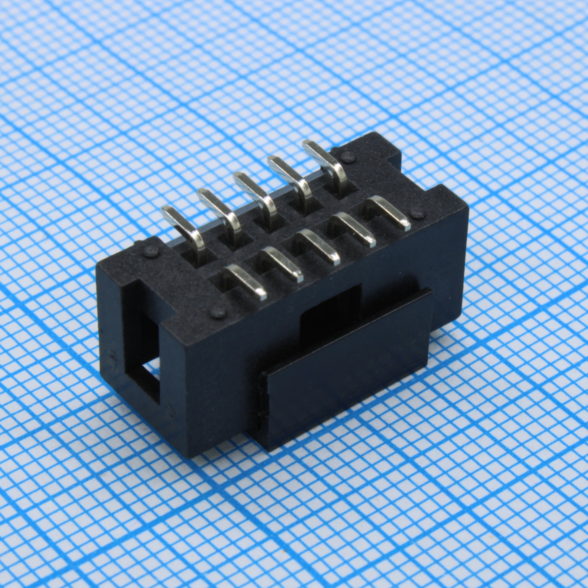 DS1013-10MSISR-B - IDC разъем, вилка на плату, SMD монтаж 10pin(2x5), шаг 2.54