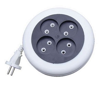 Удлинитель-рулетка 4х5м без заземл. 6А IP20 У6-002 ШВВП 2х0.75 002-5М