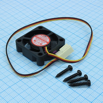 EC3010H12BA - Вентилятор 12В, 30х30х10мм, подшипник качения, 9000 об/мин