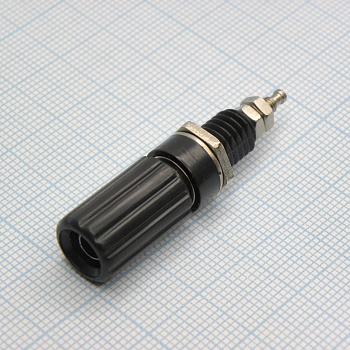 Клемма (1304B) Bm - гнездо однополюсное BANANA JACK