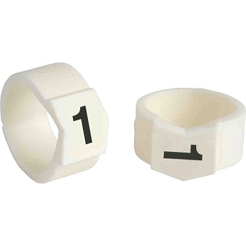 brd133701 - SCN-61-1 клипсы белые, 50шт/упак, для провода 15,1-19,0мм диаметра, легенда 1