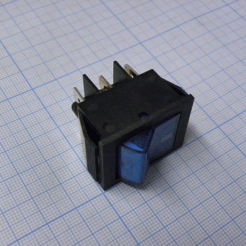 SWR 202-2B7 Ч/С IRS - Переключатель клавишный с подсветкой